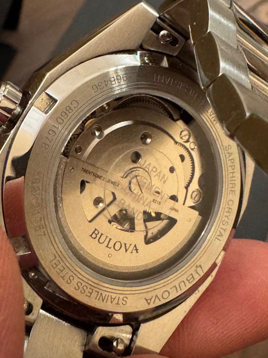 Bulova 96B436 Surveyor автоматичен мъжки часовник – син циферблат, стомана