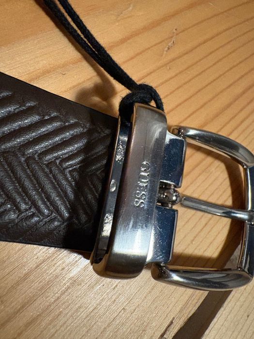 Curea GUESS originală din piele maro Made in Italy mărime S 85 cm nouă
