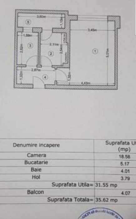 Garsonieră de vânzare – Popești-Leordeni, Drumul Fermei | 35,62 mp | Etaj 1 | Bloc 2015 | Clasa energetică A | Loc de parcare inclus