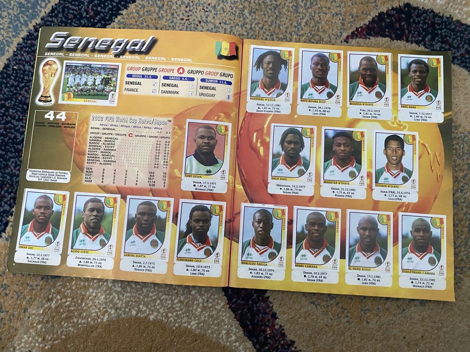 Panini FIFA World Cup 2002 Korea Japan Sticker Album Alba Iulia