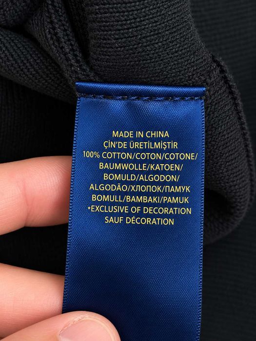 Bluză Polo Ralph Lauren bărbați din 100% bumbac, neagră, cu logo brodat, Mărimea L