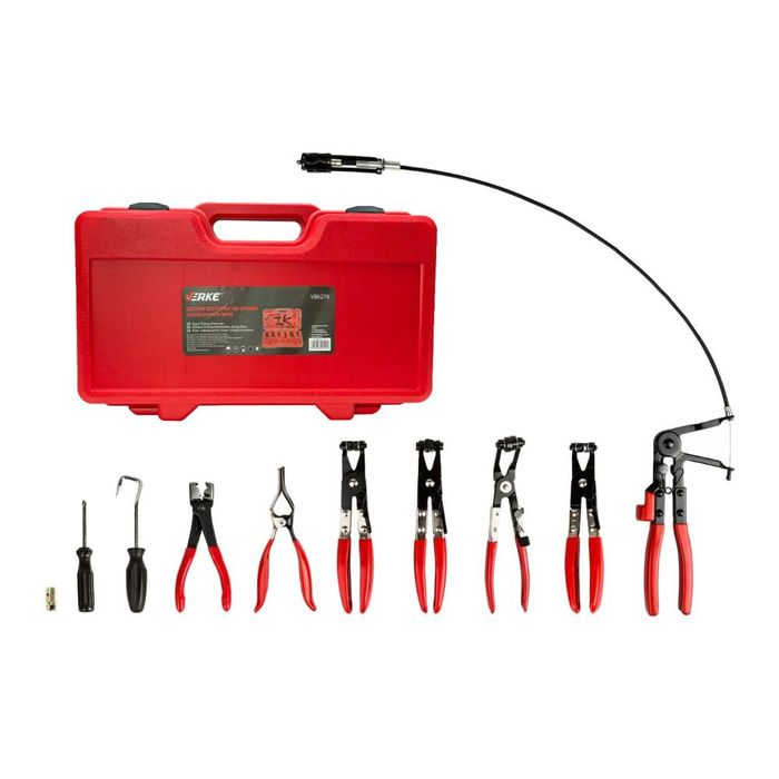 Trusa de clesti pentru coliere, furtun, 9 piese, Verke