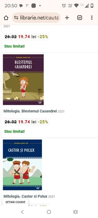 20 cărți Mitologia pentru copii