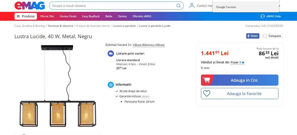 Obiecte de iluminat si coloane de dus grohe-adora etc