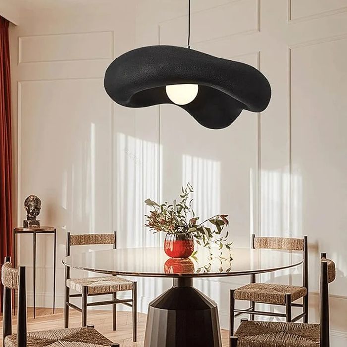 Висяща лампа стил wabi sabi 60*50 см Е27 нестандартна форма