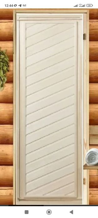 Деревянные двери для бани