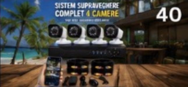 Vindem si Montam Camere Supraveghere Video KIT Complet 4/8/12 CAMERE