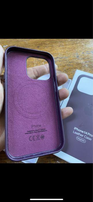 Husa Piele Magsafe Iphone 17Pro/16pro/15pro/15/13/13pro/14/ 14 pro max