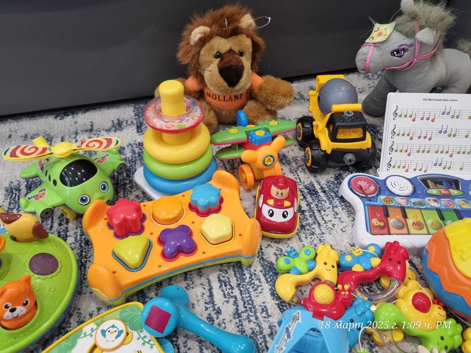 Бебешки играчки сортер, музикално килимче