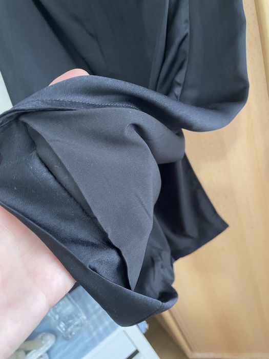 Vand fusta midi neagra satin