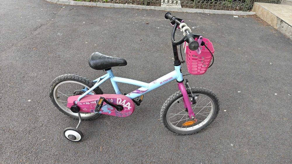 Bicicletă copii BTWIN cu roți ajutătoare detașabile