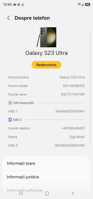 Placa de baza S23 Ultra 512 Gb