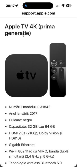Apple TV 4K - A1842