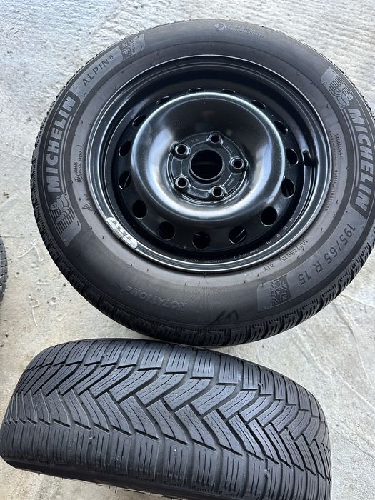 Se vand jante/anveolpe michelin/vw / skoda / audi / 195/65/15 // 5-112