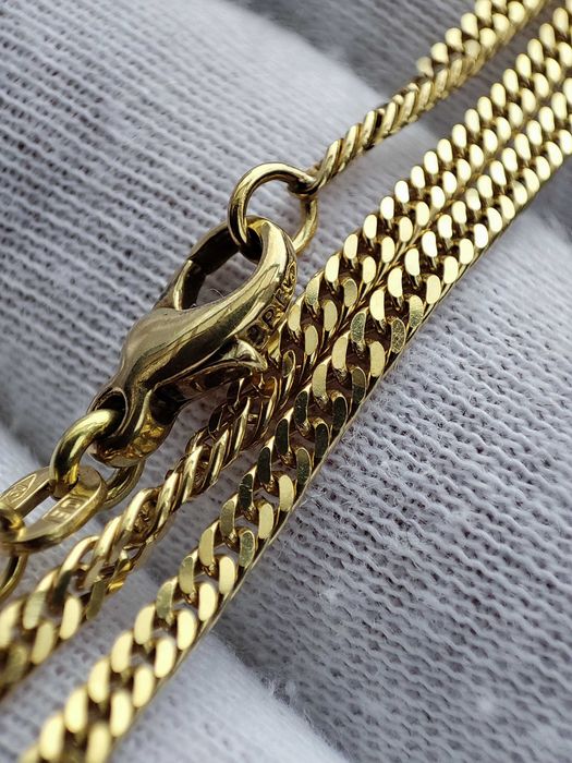 Lantisor lant aur retro 18k pentru ou Faberge pandantiv