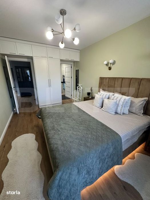 Apartament 3 camere lux, 76 mp, 2 bai, terasa si parcare – bloc nou