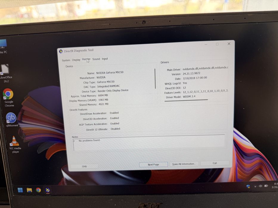 Acer i5 generatia 8.a  Placa video Nvidia 2 G super pret -899 ron