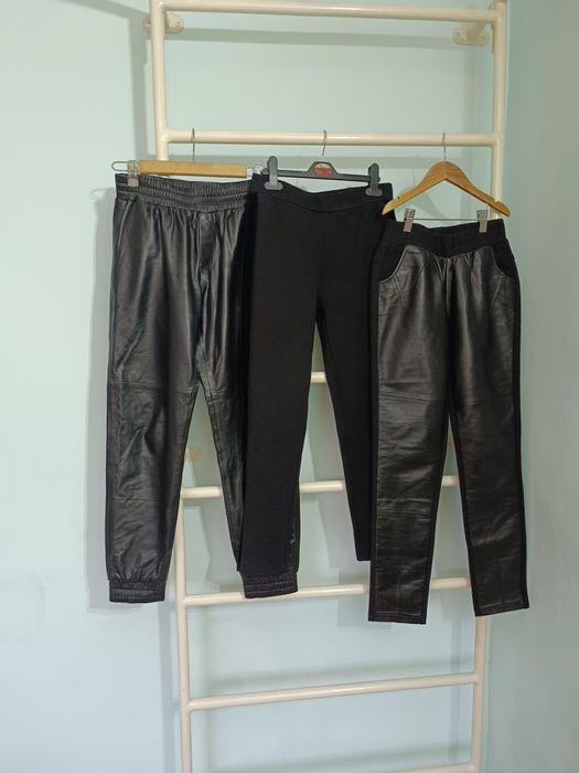 Кожаные штаны женские чистая Италия