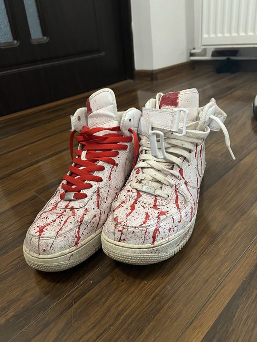 air force 1 mid custom made blood