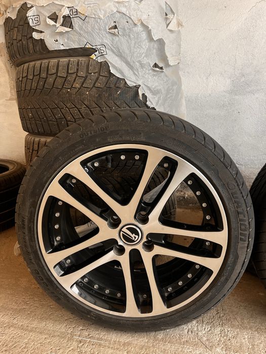 Диски с летней резиной на приору