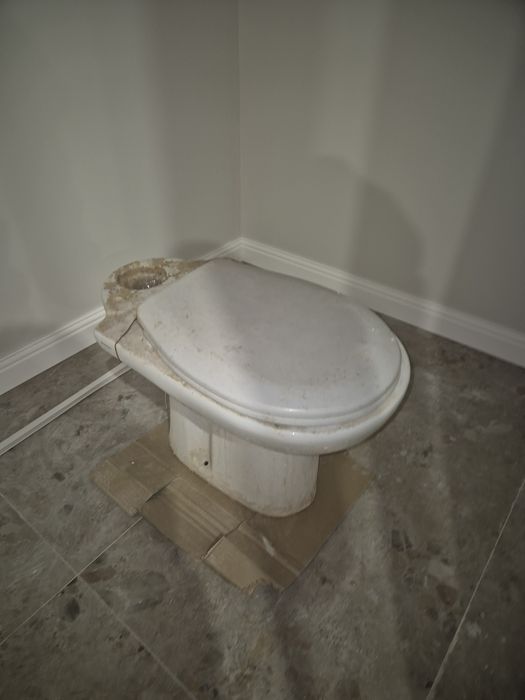 Унитаз и козел для ремонта