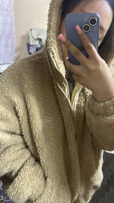 Куртка альпака с капюшоном