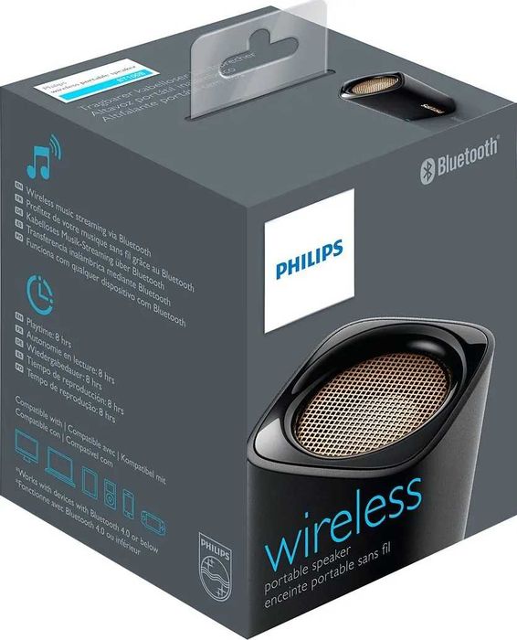 Boxa portabila bluetooth Philips BT100B wireless negru (noua-sigilata)