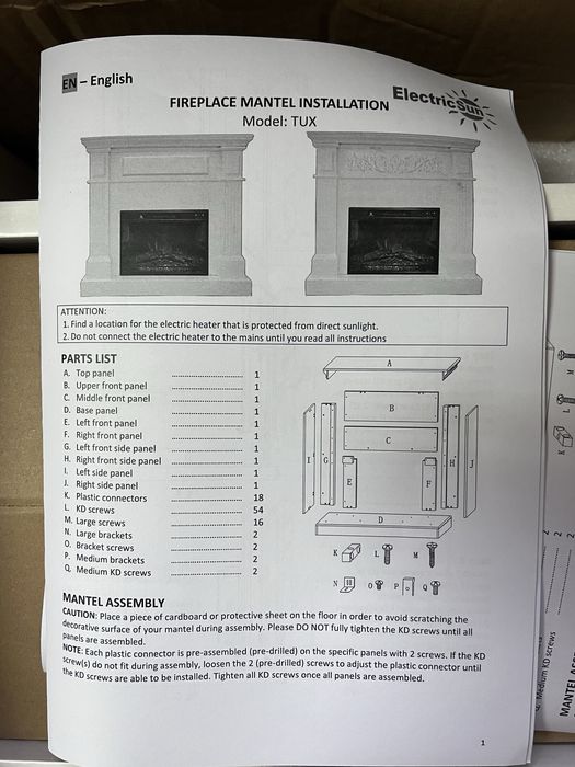 Șemineu  electric 3D ElectricSun