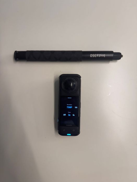 Camera video sport Insta360 X4 8K, 360°, Negru