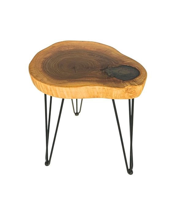 Măsuță de cafea din lemn masiv & rășină epoxidică – UNICAT