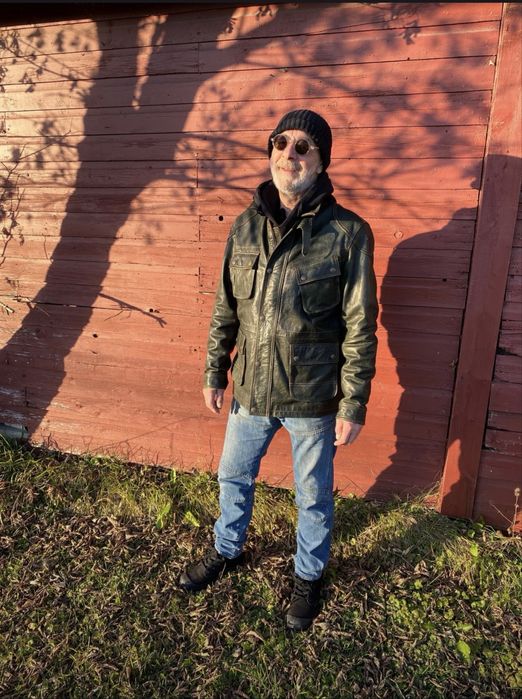 Кожанная куртка мужская