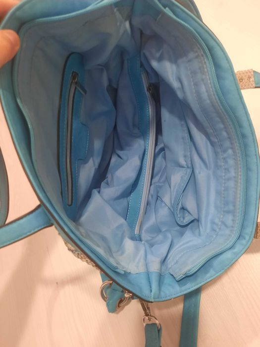 Geanta și rochie mărimea S, culorea turcoaz