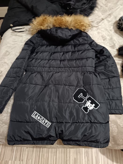 Зимно дълго яке с естествен пух