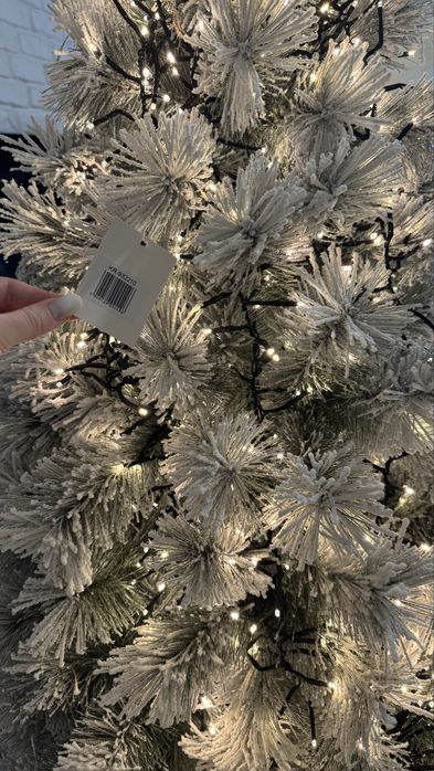 Brad artificial alb 210 cm