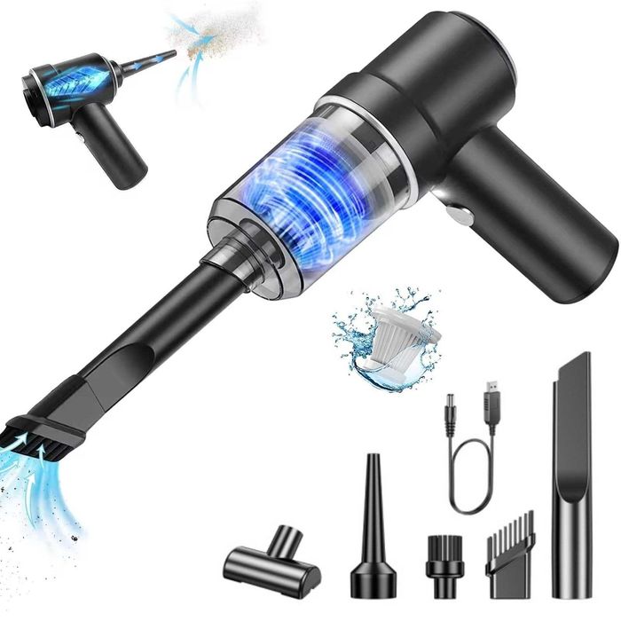 Aspirator portabil fara fir VALA® A117, Multifunctional 3-in-1