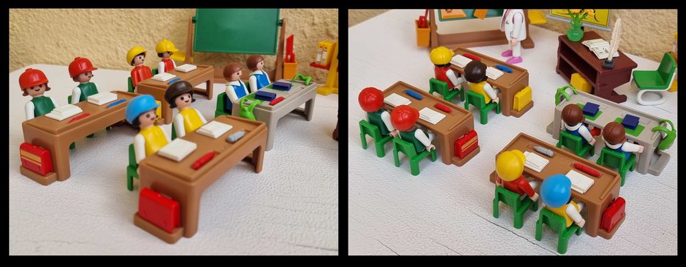 Playmobil Sala de clasa 5314, Scoala 3522 vintage
