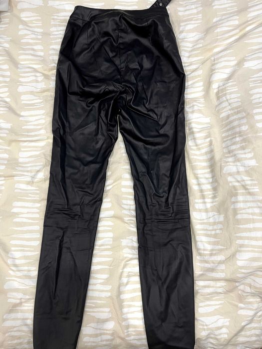 Черни кожени дънки