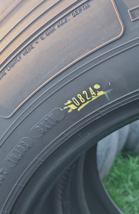 2 Anvelope Directie Dunlop 315/60 R22.5 Impecabile DOT0824.