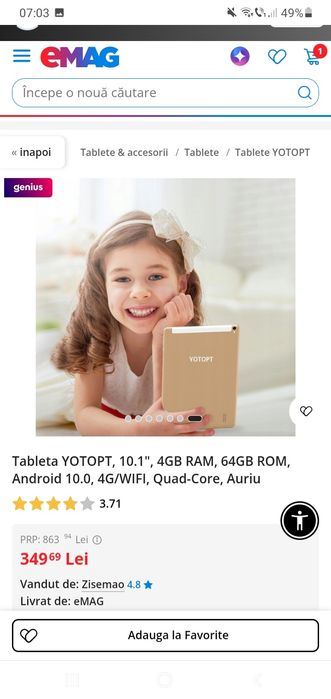 Tabletă nou noută