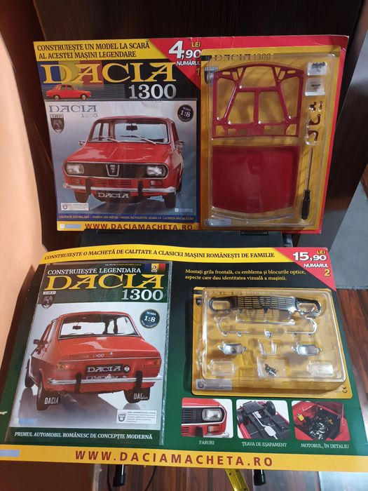 Vand machetă dacia + doua reviste dacia  revista cu nr 1 și nr 2