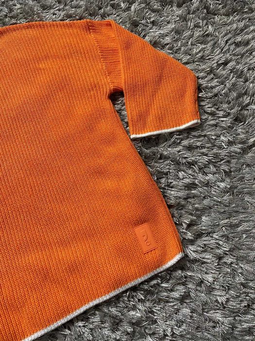 pulover comma portocaliu din 100% bumbac