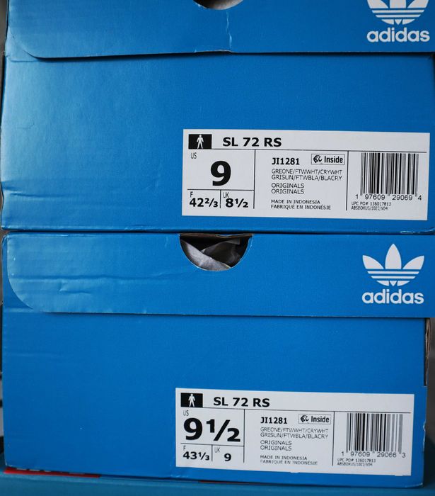 Мужские кроссовки Adidas SL 72 RS Оригинал new US 9 US 9.5