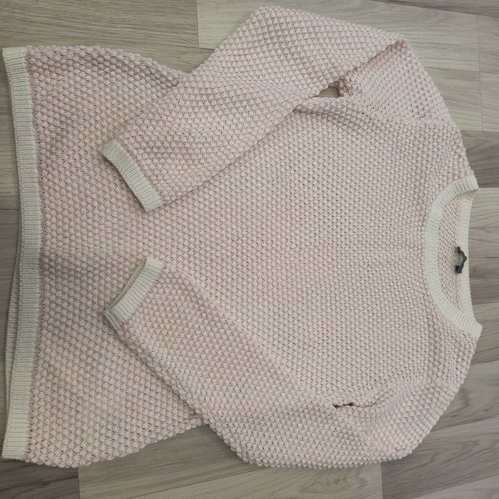 Pulover C&A roz pudrat model bob de orez, L, nepurtat