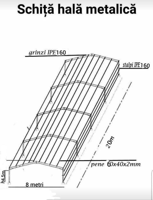 Vand schimb hale metalice servis auto garaj, birouri, case modulare co
