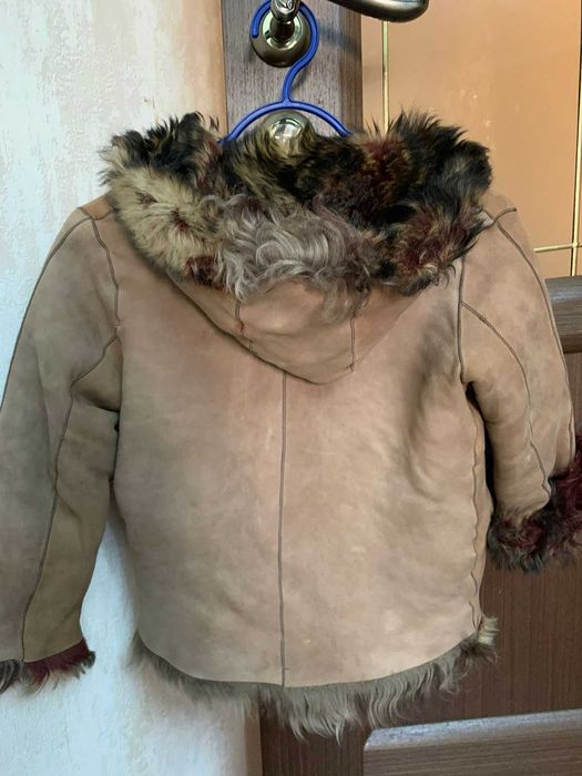 Натуральная детская дубленка