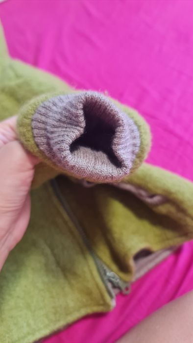 Jacheta lana fiarta dublata cu merinos 3 - 4 ani
