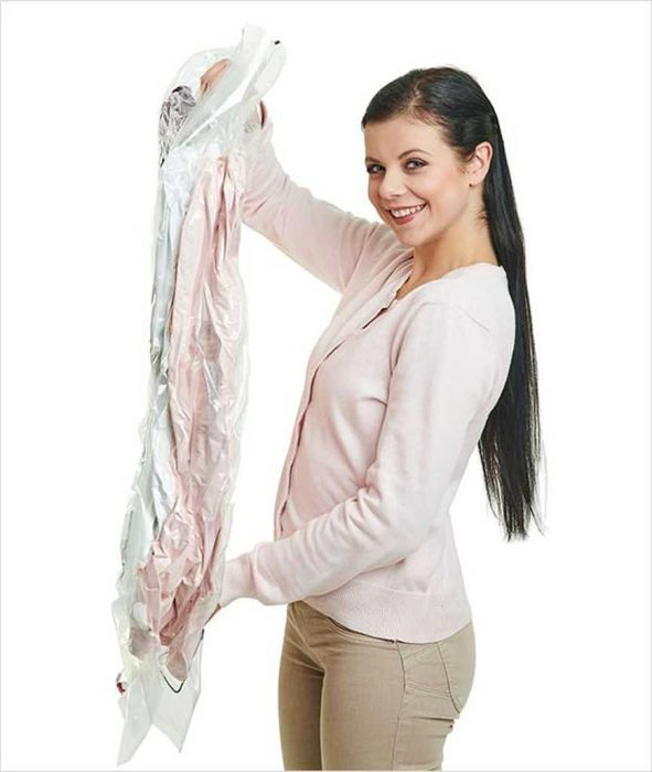 Вакуумиращи пликове за съхранение на дрехи и аксесоари – 50 × 60 cm