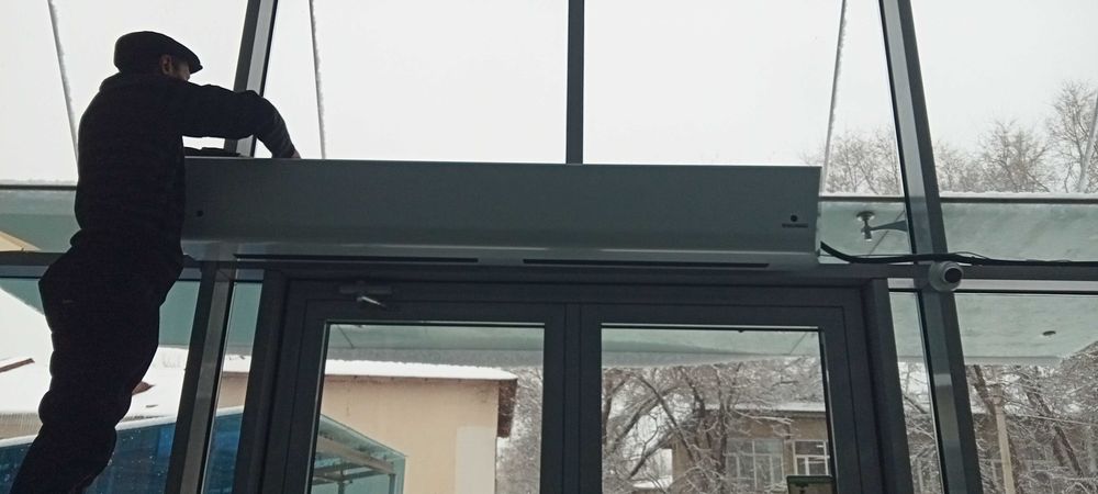 Воздушная завеса обогреватели