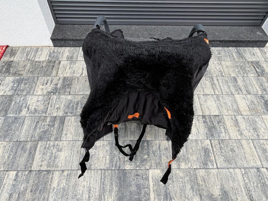 Husa moto originala de picioare TERMOSCUD® cu blăniță scuter, motocicleta (ca nouă)