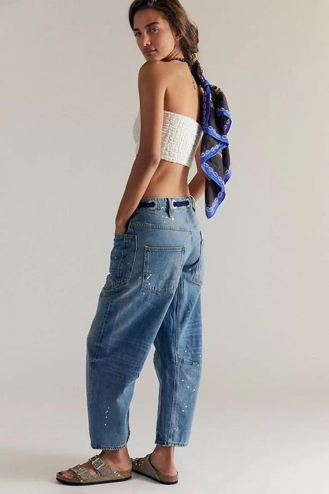 Жестоки дънки FREE PEOPLE 30 размер, оувърсайз